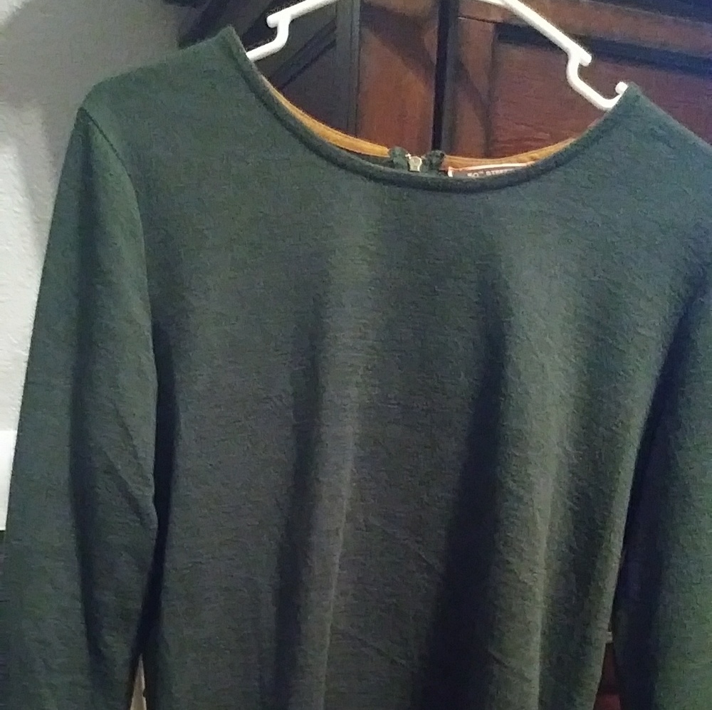 Dark Green Sweater Petite Med